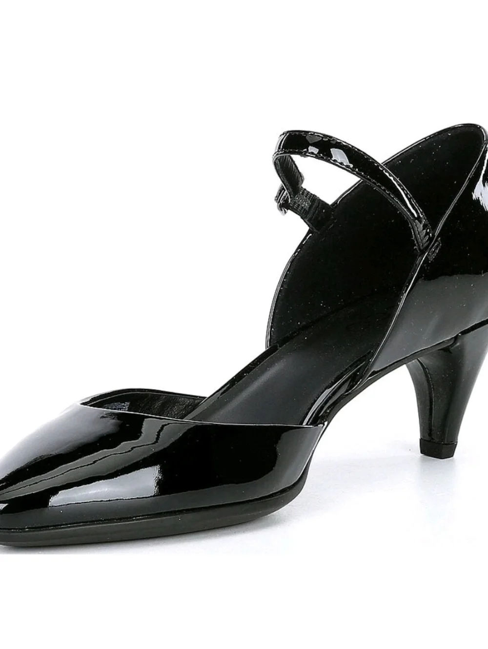 🌺ECCO Women's Shape 45 Pointy Sleek Maryjane Pump, Black, Size 7 NWOB - Picture 3 of 12